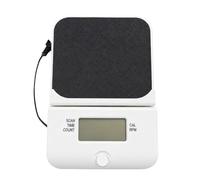 Bike Monitor with Visible LCD Workout Face Labels, A | LCD Face with Scan and Time Labels, Round Button Control, Plug Connector Format for Exercise Bike Setup Planning