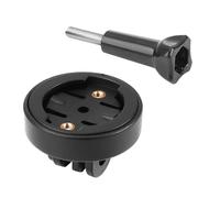 Bike Mount Compatible Adapter Stem Top Cap Computer Mount with Garmin Edge Bikes Cycle GPS Varia UT800 Smart Headlight Mounting Front Light Lock Bracket Bicycle Designed for GoPro(Black)