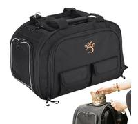 Bike Mounting Pets Bag - Foldable Dog Backpack, Car Seat Carrier | Bicycle Basket Pet Carrier, Multiple Pockets For Travel Camping Walk Shopping & Convenient Bicycle Dog Bag For Small Medium Pets