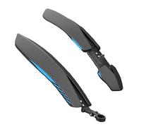 Bike Mud Guard - Adjustable Front Rear Bicycle Mudguard Set PP 24 26 27.5 Inch | Clip On Splash Protection | Suitable Mountain Road City Cycles Lightweight Design