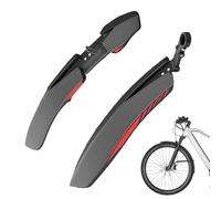 Bike Mudguard - Adjustable Front and Rear Mud Guards for 24/26/27.5 Inch Bikes | Clip-On Mountain Bike Mudguards | Protective Splash Guards for Road Bikes City Bikês Gravel Bicycles Against Dirt Water