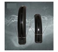 Bike Mudguard Bicycle Fender Set 20x4.0" Wide Front Rear Mudguards MTB Off-road Fat Tire Bikes Wings Full Coverage Fat Bike Fender Plastic (Color : 1 Set Black)