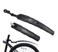 Bike Mudguard - Full Coverage Folding Kit | Splash Guard for Mountain, Road, Rain, City | Easy Accessories for Front and Rear Wheels