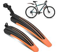 Bike Mudguard Set Bicycle Fender Mountain Front & Rear Mud Guard Universal Mudguard Bike Cycling Tires Fenders Full Cover Thicken Widen Adjustable Bike Mudflap fit for 20/22/24/26 inch MTB Road Bike