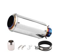 Bike Muffler Pipe 51mm Motorcycle Exhaust System Muffler General Sports Pipe Bicycle For ZX4R Z400 R3 Z1000 PCX125(TYPE A16)