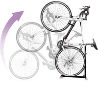 Bike Nook Bicycle Stand, Portable and Stationary Space-Saving Rack with Adjustable Height, for Indoor Bike Storage