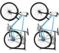 Bike Nook Stand & Vertical Storage Rack - Vertical Bicycle Floor Stand for Garage Storage and Indoor and Outdoor use, Perfect Bike Accessories for Small Spaces Nooks Pro, 2 Pack