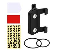 Bike Number - Double Screw Secure Racing Mount for Round Seatpost, Shock Resistant Cycling Map Stable Installation Behind The Potty