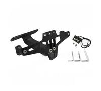 bike number plate mount For Hon@&da MT07 MT09 MT10 Motorcycle Rear License Plate Mount Holder Turn Signal Lights Aluminum Alloy Bracket(Black with light)