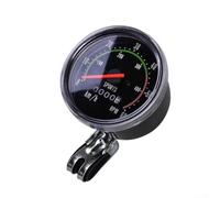 Bike Odometer Mechanical Speedometer Alloy Construction with 78cm Cable for Tracking Distance and Speed on Road, Mountain and Folding Bikes (Rectangle)