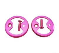 Bike Pedal Plate Bow for SpeedPlay Alloy Design for Wahoo Compatible Bicycles (Pink)