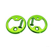 Bike Pedal Plate Bow for Wahoo and For SpeedPlay Alloy Accessory with 2 Pedal Plates and Bolts for Easy Installation (Green)
