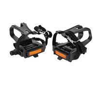 Bike Pedal Toe Cage Kids, Secure Fit Nylon Cycling Pedals Toe Clips Straps for Mountain Fixie Bikes, Adjustable Straps for Kids, Teens, Adults, City, Trail, Commute