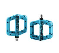 Bike Pedals Anti-vibration Mountain Bike Pedal Anti-skid Lightweight Nylon Fiber Bicycle Board High-strength cycling(Blue)