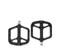 Bike Pedals Bicycle Nylon Pedals DU+Seal Bearings MTB Road Bike Flat Platform Big Tread Pedal Non-Slip Cycling Parts(NL75-Black)