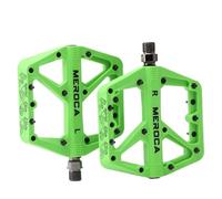 Bike Pedals Nylon Pedals For Bicycle Anti-Slip Sealed Footrest Durable Mtb Cycling Footboard For BMX Road Bike Accessories(Green 1 Pair)