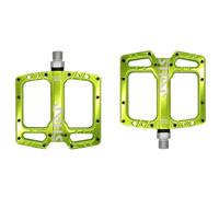 Bike Pedals Ultra-light Mountain Bike Pedal Seal Bearing Polished Hollow Non-slip Flat Feet Mtb Bicycle Pedals Riding Equipment Parts Mtb Pedals(Green)