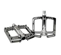 Bike Pedals Ultra-light Mountain Bike Pedal Seal Bearing Polished Hollow Non-slip Flat Feet Mtb Bicycle Pedals Riding Equipment Parts Mtb Pedals(Titanium)