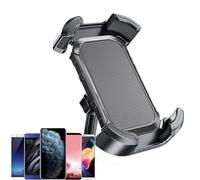 Bike Phone Holder - 360° Stress Free Riding, Rotatable Adjustable Motorcycle, Universal Motorcycle Handlebar Clamp Mount | Shockproof Smartphone Mount for Indoor Treadmill, Motorcycles, Stroller