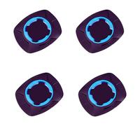 Bike Phone Holder for Smartphones | Compatible Quad Lock 360° Rotating Handlebar Mount | Universal Motorcycle, Bicycle, Scooter, Boat, Truck, Golf Cart, Car Phone Holder (4, Blue Adopter)