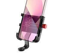 Bike Phone Holder - Motorcycle Smart Phone Bracket, Vibration Resistant Device Cradle, Strong Handle Grip Attachment Quick Setup Portable Display Rack | Usage for Delivery Riders Fitness Sessionss