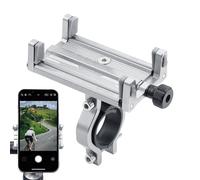 Bike Phone Holder - Rotatable Grip Clamp, Smartphone Cradle | 360 Degree Steering Phone Stand Mount, Shockproof Clip Rack, For Mountain Rides, City Trips, Daily Biking