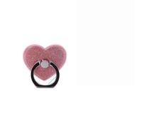 Bike Phone Holder Stylish Glitter Love Heart Phone Ring Holder For All Smartphones Motorbike Phone Holder(Pink)