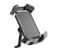 Bike Phone Holder - Swivel Premium Silicone Clamp, Rotation Feature, Versatile Mobile Device Mount, Stable Handlebar Attachment, All Terrain Bicycle And Motorcycle Utility | With Fitness Cycling