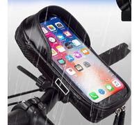 Bike Phone Holder Waterproof - Clip to Handlebar Bag, 360° Rotation for Cell Phones up to 7'' with Space for Accessories.