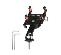 Bike Phone Mount,Aluminum Alloy with Adjustable Angle - Rotating Stand for Motorcycle Mobile,Aluminum Alloy Construction with Fully Adjustable Viewing Angle and Mon