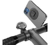 Bike Phone Mount, Handhlebar Holder for Motorbike Scooter MTB Road E-Bike | Stable Quad Grip, Dual Secure-Lock, 1-Hand Twist Quick Release, Universal Aluminium Bicycle Cell Phone Clamp for iPhone &More