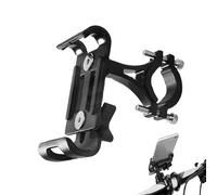 Bike Phone Mount - Handlebar Holder, Metal Clamp | 360° Rotation universall Mobile Stand for Motorcycle, bicycles, 20-36mm Bar Support, GPS Navigation Bracket for Riding, Outdoor Trip, Daily Commute