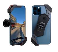 Bike Phone Mount Holder, Camera-Friendly with Quick Lock, Metal Handlebar clamp, Designed for Bicycles, Scooters, Motorcycles with iPhone and Android 3.5"-6.8" Phones and dashcam.Bike app [New 2023]