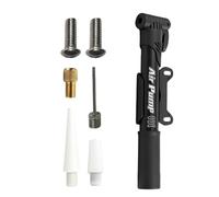 Bike Pump - High Pressure Manual Inflator, Portable Compact Pump With 4 Nozzles, Lightweight Handheld Air Pumps, Multi-Purpose Design For Motorcycle Ball Basketball Soccer Cycling Road