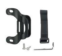 Bike Pump Mounting Bracket and Retaining Clip - Fixing Frame Holder for Mountain and Road Bicycle - Black