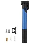 Bike Pump,Portable Telescopic Steel Bicycle Tyre Inflator with Quick Switch Valve, Fits US French & Sports Ball Needle W/Frame Mount for Fast Emergency Repair on MTB and Road Bike
