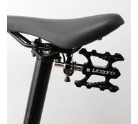 Bike Quick Release Pedals Holder, Aluminum Alloy Folding Pedal Bracket Adapter for Brompton, Black 64x45x43mm
