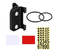 Bike Racing Number Plate Mount - Mountain Bicycle Competition Card, Stable Front Display Bracket, Lightweight Holder System | Secure Visibility Attachment for Mountain City Road Cycling Events