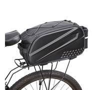Bike Rack Bag - 10L Waterproof Reflective Carrier | Bike Storage Saddle Bag for Motorcycle Mountain Road Cruiser Travel Touring Cargo Cycling Cycle Scooter