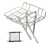 Bike Rack Basket - Heavy Duty Steel Storage Holder, Large Capacity Quick Release Carrier | Front Mount Detachable Bike Baskets, Multifunctional Bicycle Organizer for Travel Luggage, Market Shopping It