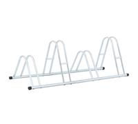 Bike Rack Bike Stand Floor for 2 Bikes Bicycle Storage Galvanised Steel vidaXL