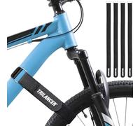 Bike Rack Straps, 4-Pack Trilancer Adjustable Bike Wheel Stabilizer Strap with Hook and Loop for Car and Wall Mount, for Transportation and Storage (29.5'' x 1.5'')