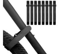 Bike Rack Straps, 8 Pcs Adjustable Bike Wheel Strap with Hook and Loop, Bikes Wheel Stabilizer Strap, Bikes Tie Down Straps for Rack Car and Wall Mount(Black)