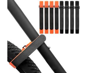 Bike Rack Straps, 8 Pcs Adjustable Bike Wheel Strap with Hook and Loop, Bikes Wheel Stabilizer Strap, Bikes Tie Down Straps for Rack Car and Wall Mount