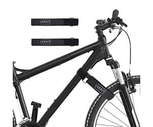 Bike Rack Straps Adjustable Velcro Straps 29.5 inch Length Bike Wheel Stabilizer Strap Bicycle Rack Tie Down Straps 1 inch Wide 2Pcs