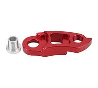 Bike Rear Derailleur Hanger Aluminum Tail Hook Extension Extender for Mountain Road Bikes Increase 41mm 1.6in Length Supports 36T 56T Flywheel (Red)