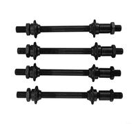Bike Rear Hub Axle 145Mm 3/8" Steel Black Conical For Shifting Drum With Quick Release Lever Ordinary Loose Bead Bicycle Repair(145mm rearx4)