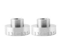 Bike Rear Hub Conversion Caps 2pcs for 130 to 135mm Frames | Stainless Steel, Silver Finish, Quick Installation, Rear Wheel Hubs, Road Bike Upgrades