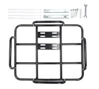 Bike Rear Rack Basket, Detachable Saddle Luggage Carrier, 18 Inches Metal Basket with Secure Mounting Feature, Steel Frame with Large Capacity Storage, Cycling Accessories