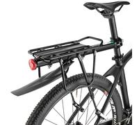 Bike Rear Rack Quick Release Heavy Duty 75KG Universal Aluminium Alloy Pannier Rack Cargo Luggage Holder for Mountain Bike Biking